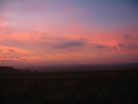 sunset towards Bridport