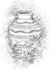 drawing of pot